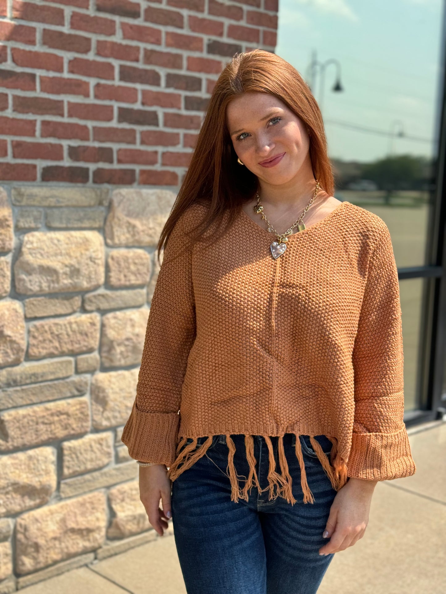 FRINGED FALL TOP