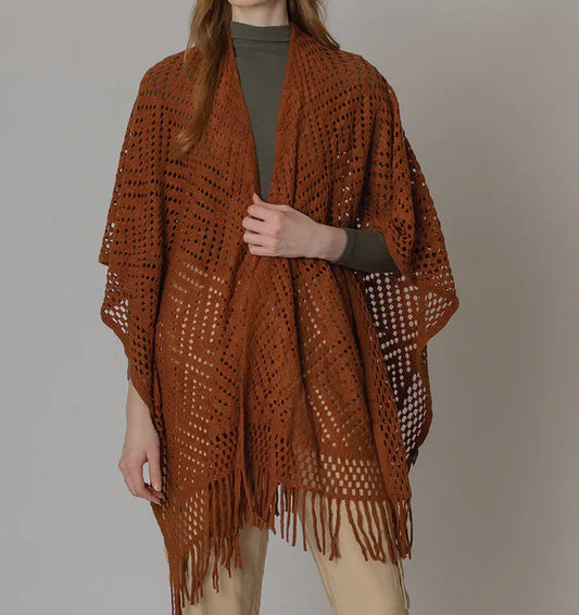 GEOMETRIC LIGHT WEIGHT CARDIGAN