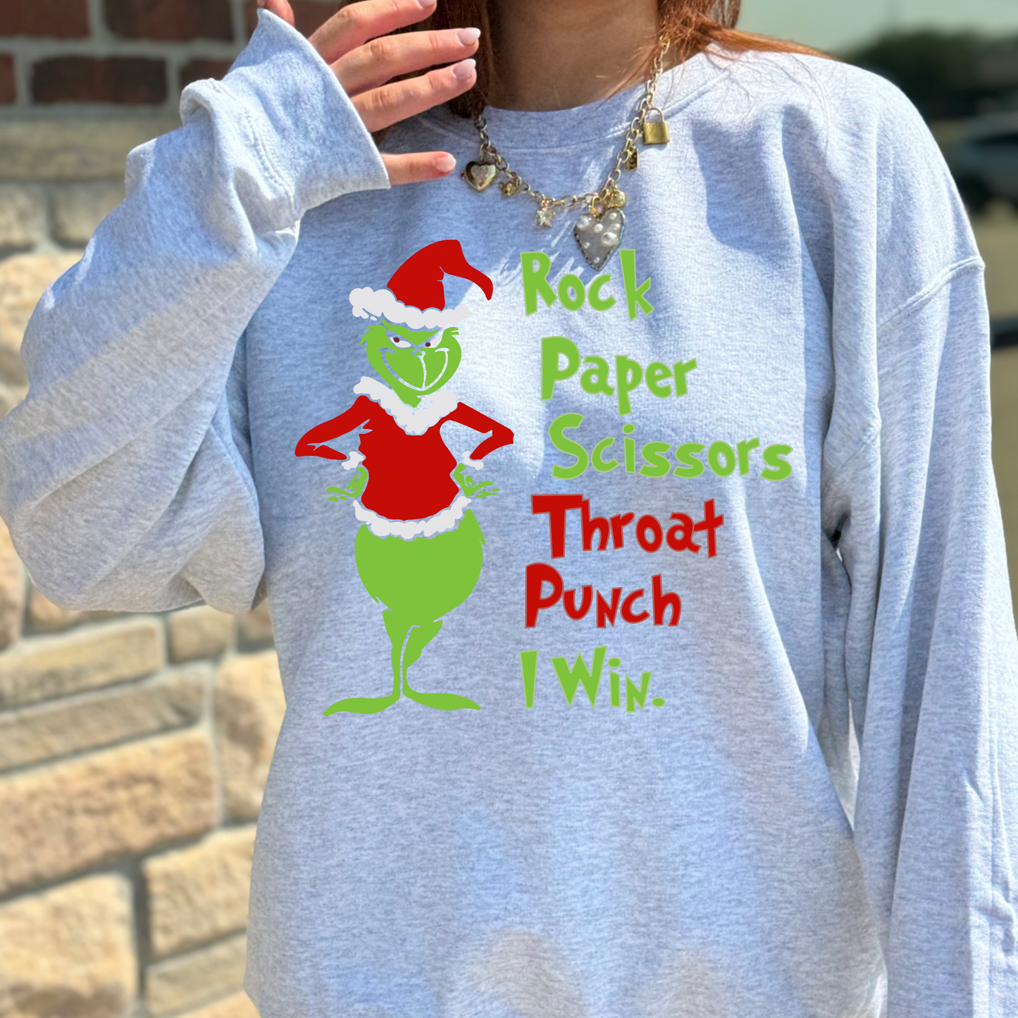 CHRISTMAS GRINCH CREWNECK