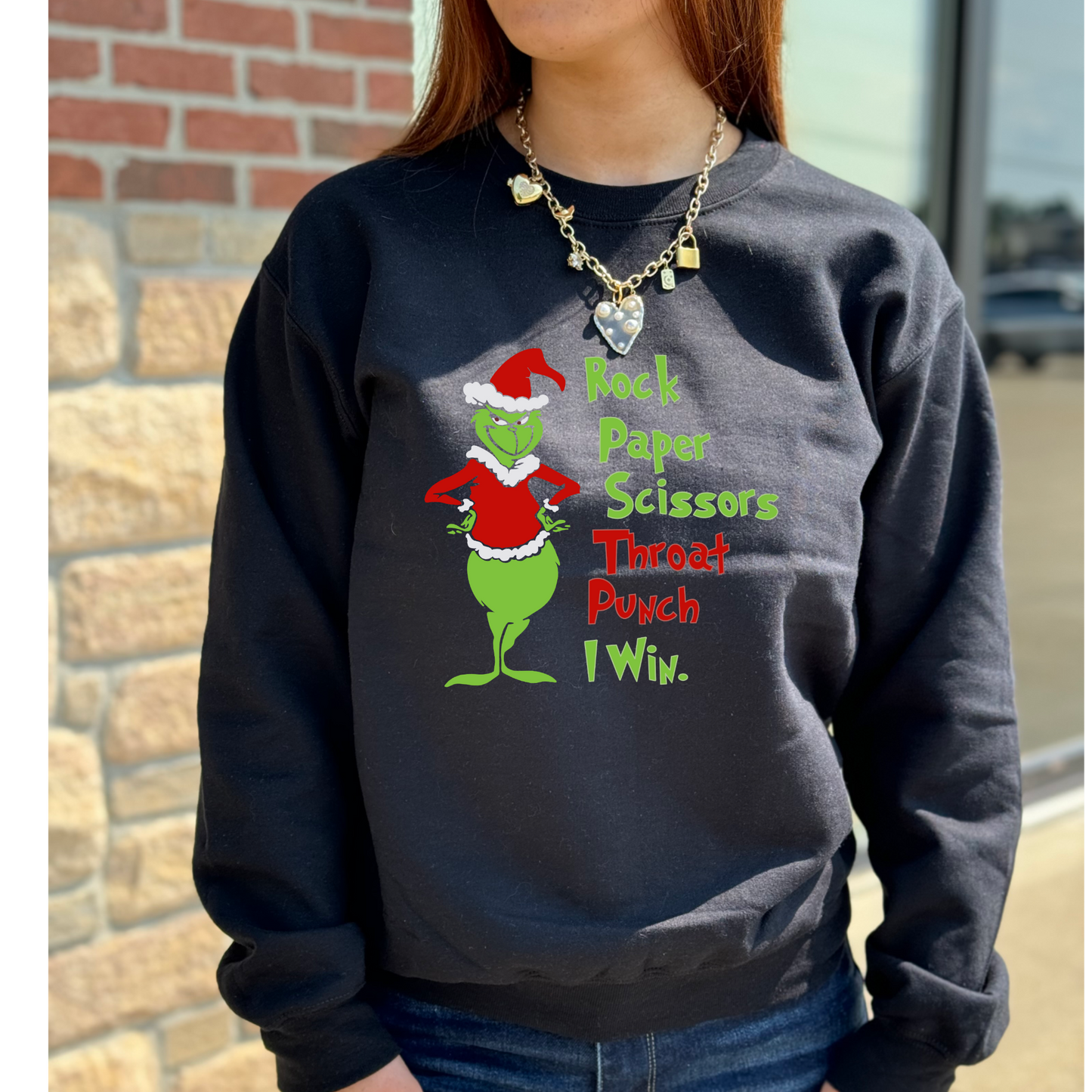 CHRISTMAS GRINCH CREWNECK