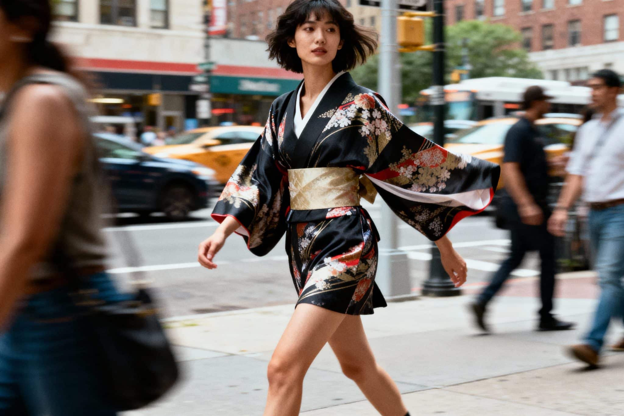 kimono mini dress