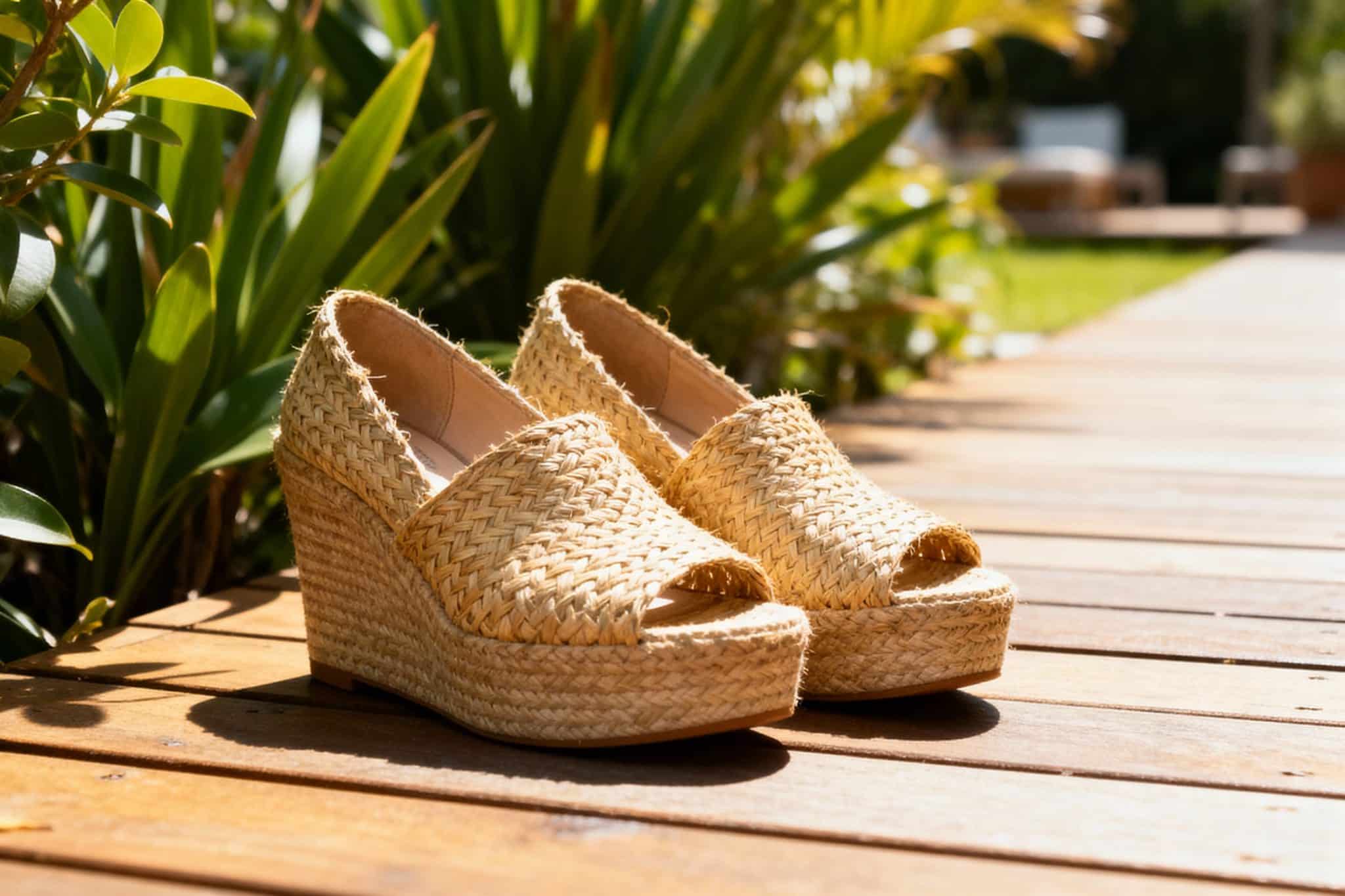 raffia wedges