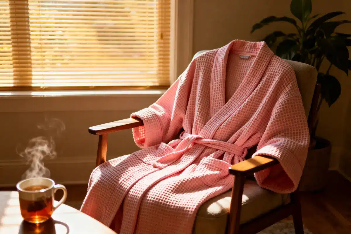Elevate comfort with a pink waffle robe: Perfect styles!