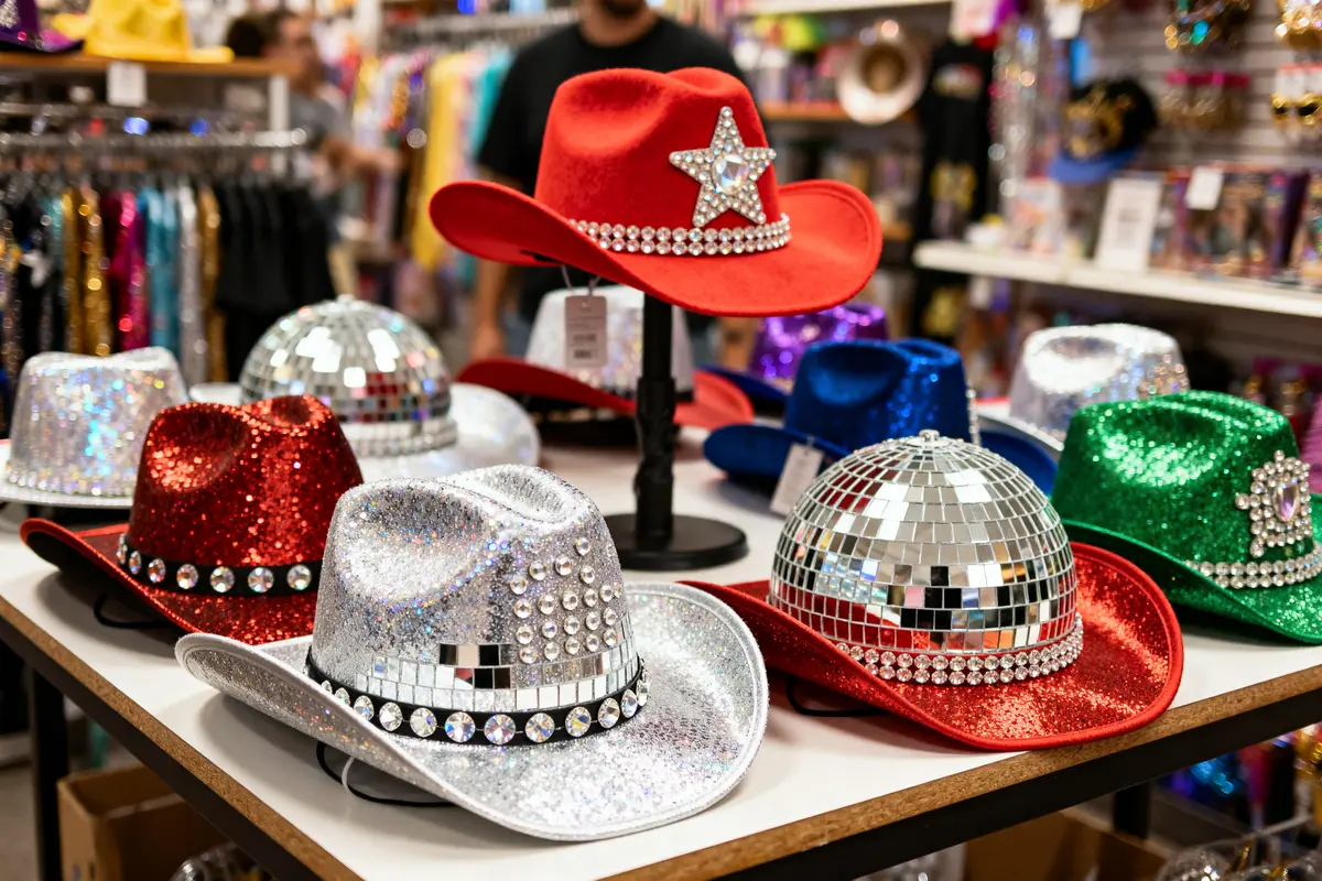 Shop Disco Cowboy Hat for Sparkly Party Looks and Festivals