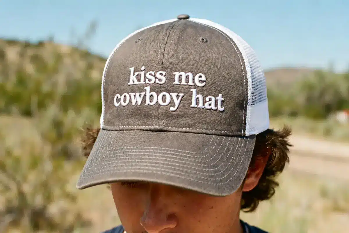 Kiss Me Cowboy Hat: Stylish Trucker & Mesh Caps for Everyone