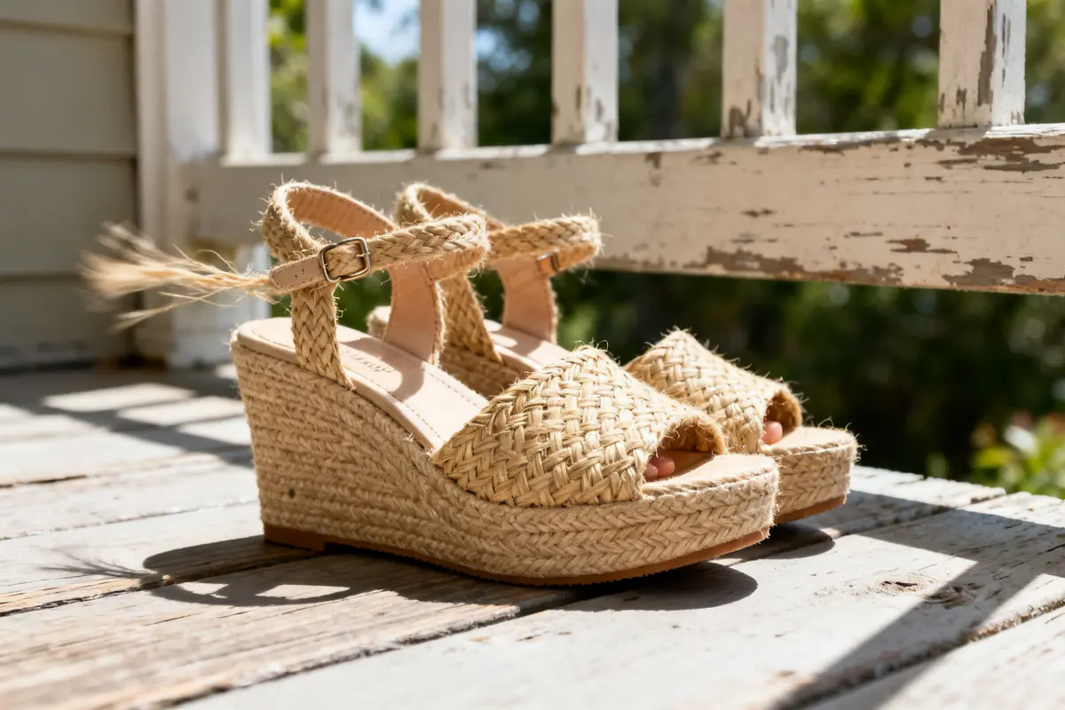 Raffia Wedge Sandals: Stylish Designer Heels & Flats Guide